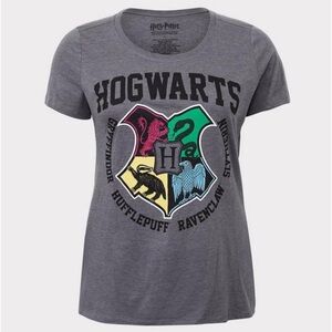Harry Potter Crest Grey Slim Fit Tee
